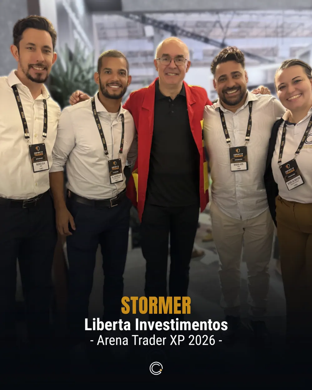 Contador do Investidor em evento — Stormer — Liberta Investimentos, Arena Trader XP 2026
