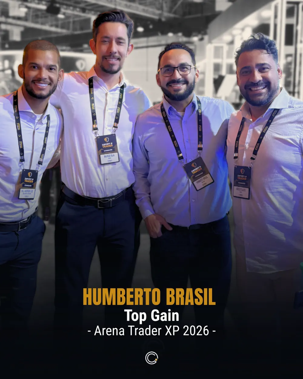 Contador do Investidor em evento — Humberto Brasil — Top Gain, Arena Trader XP 2026