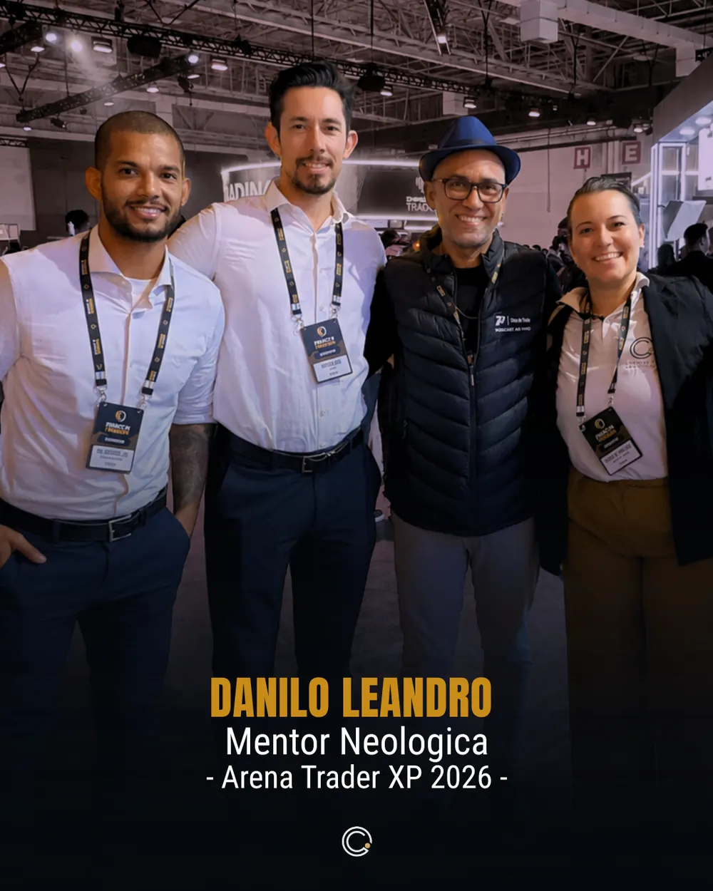 Contador do Investidor em evento — Danilo Leandro — Mentor Neológica, Arena Trader XP 2026
